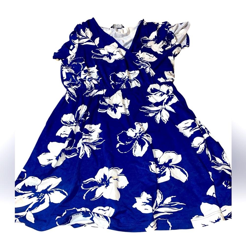 Woman's lands end dress Hawaiian sz xl